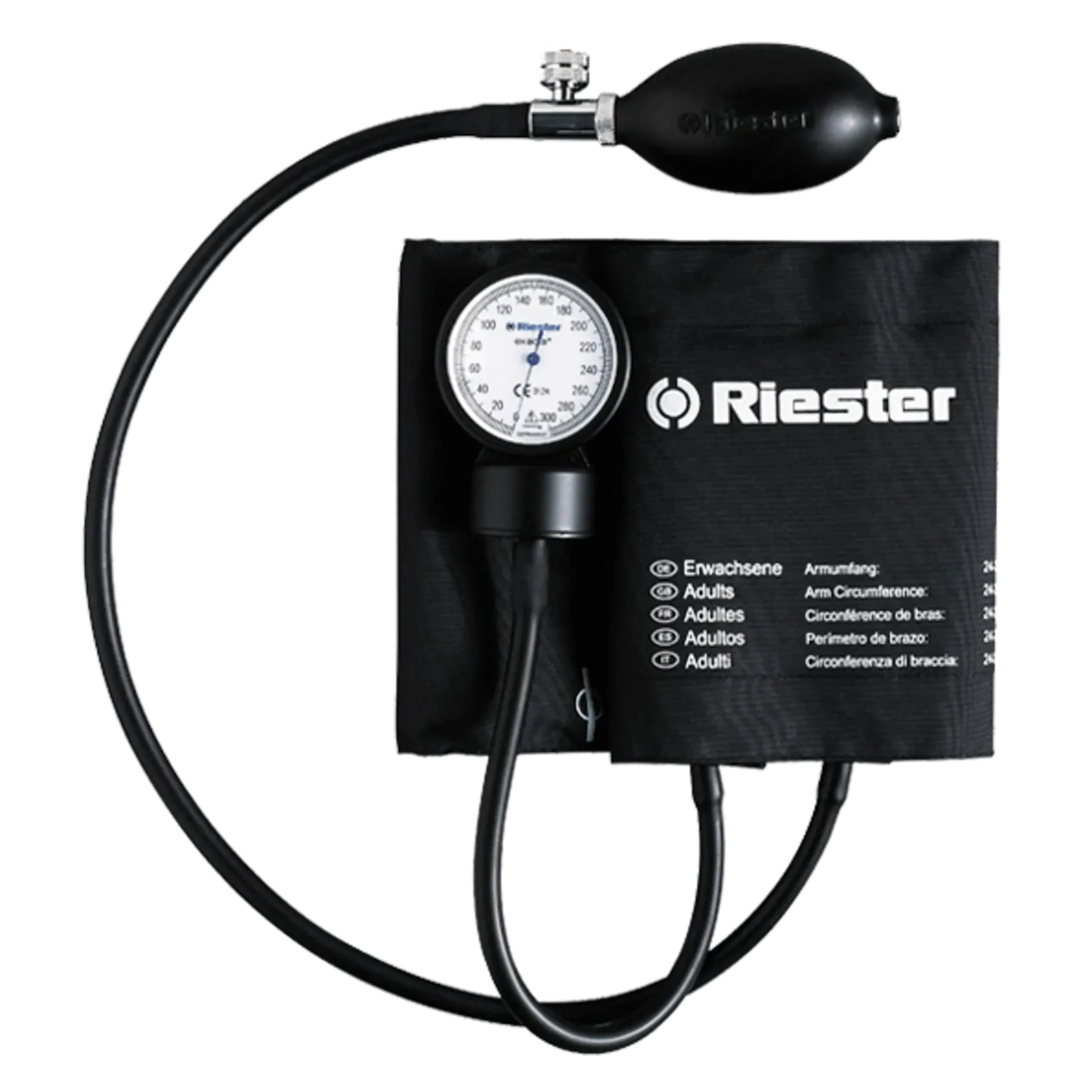 Toma de presión con reloj aneroide. Mod. Exacta 1350. Marca Riester - Alemania. Equipos Médicos