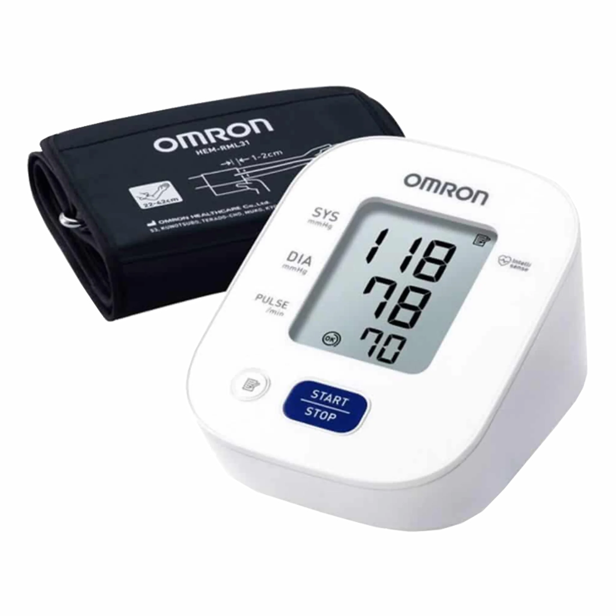 Toma de presión digital de brazo. Mod. HEM-7142. Marca Omron. Equipos Médicos