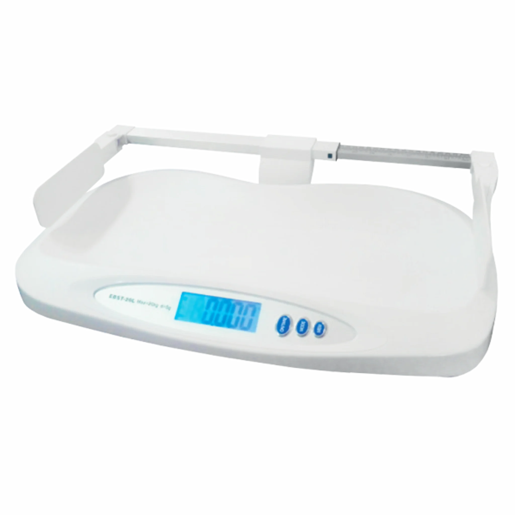 Balanza digital pediátrica con tallímetro hasta 20kg. Marca Life. Equipos Médicos