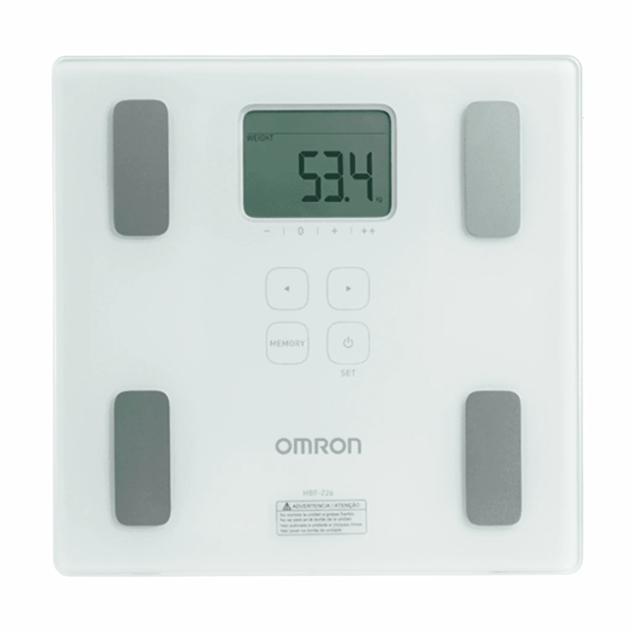 Balanza digital de piso con control corporal. Mod. HBF-226. Marca Omron. Equipos Médicos