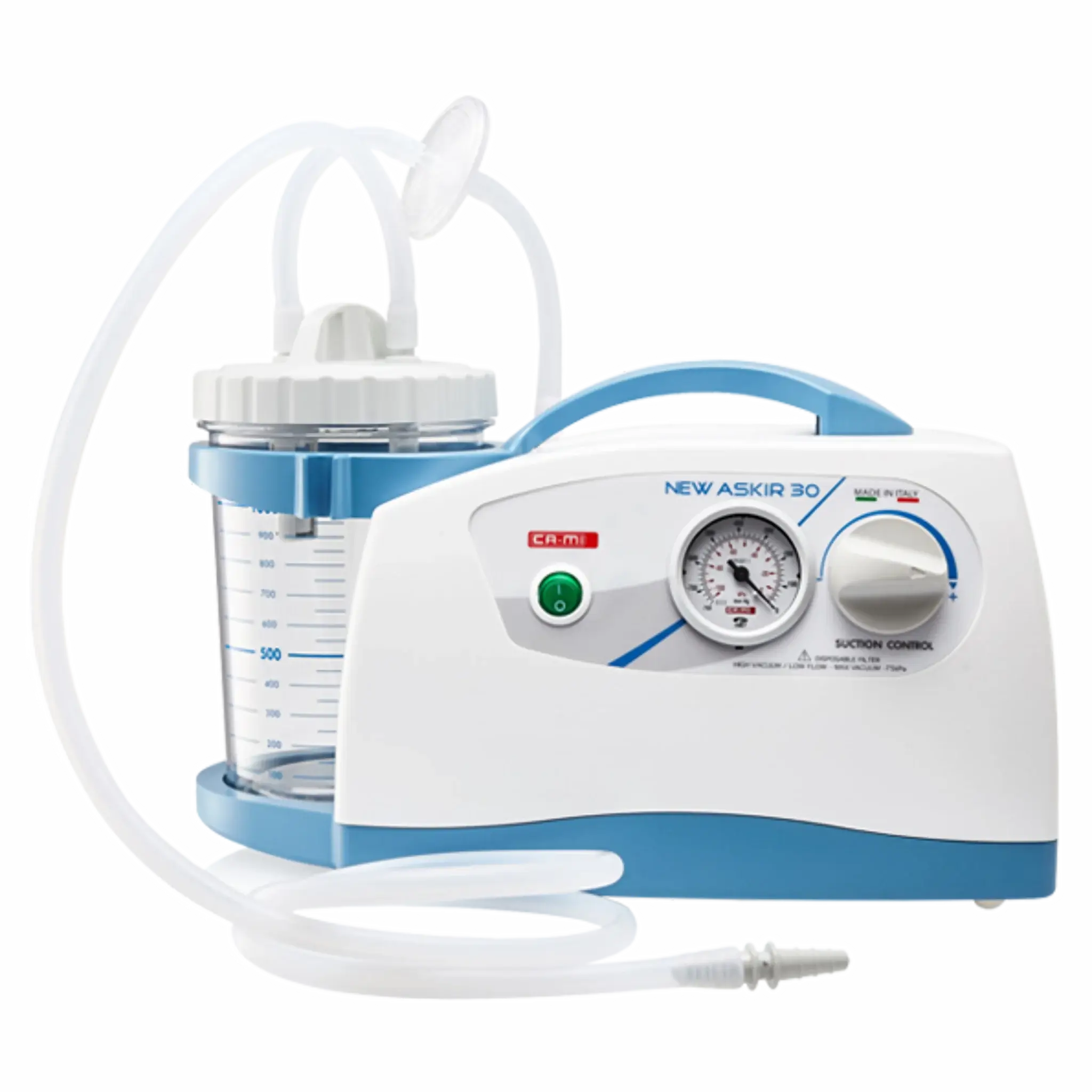 Bomba de aspiración a corriente 40lts/min. Mod. Askir 30. Marca CA-MI . Equipos Médicos