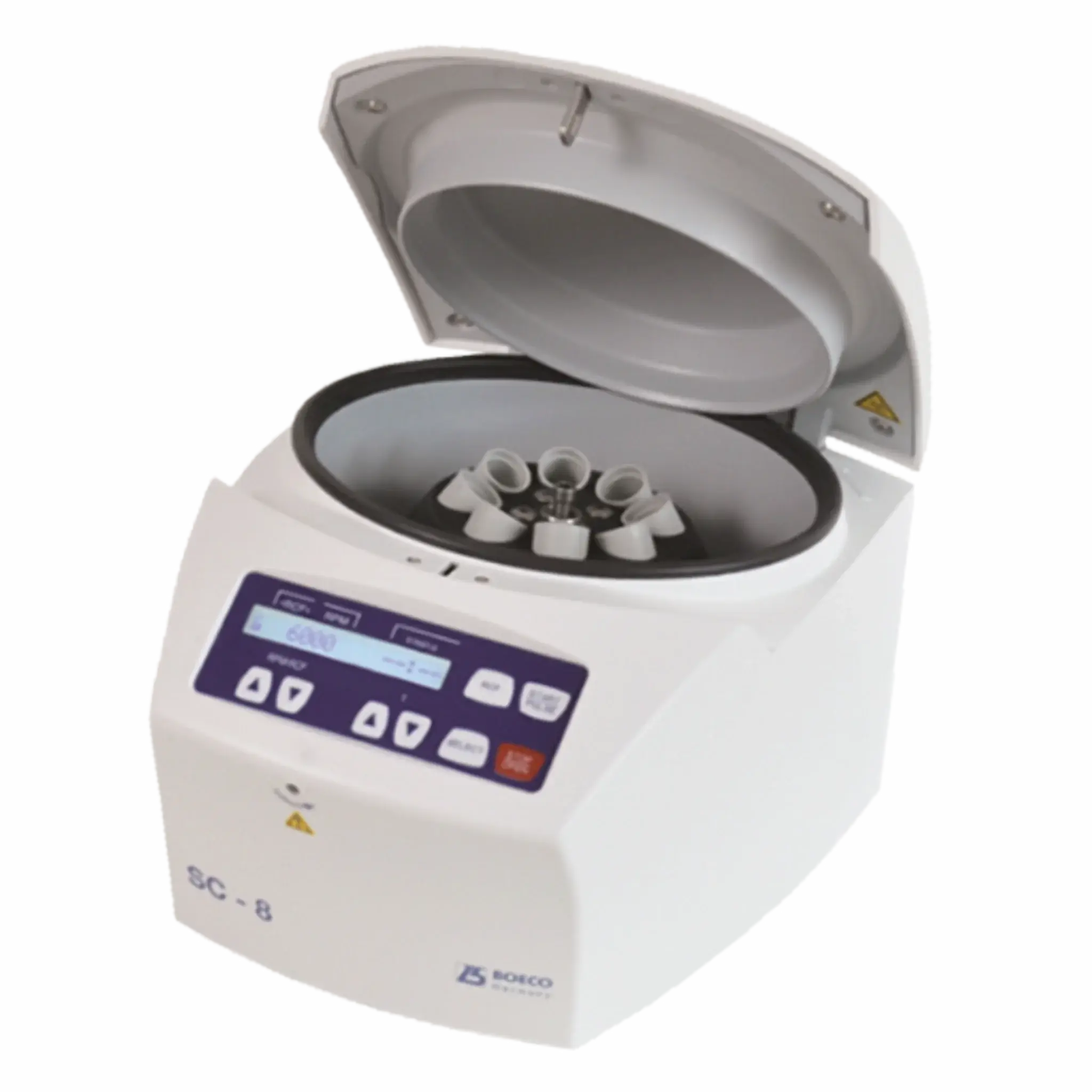 Centrífuga digital para tubos de 8 x 15ml. con rotor angular 6.000 rpm. para PRP. Mod. SC-8. Marca Boeco - Alemania. Equipos de Laboratorio