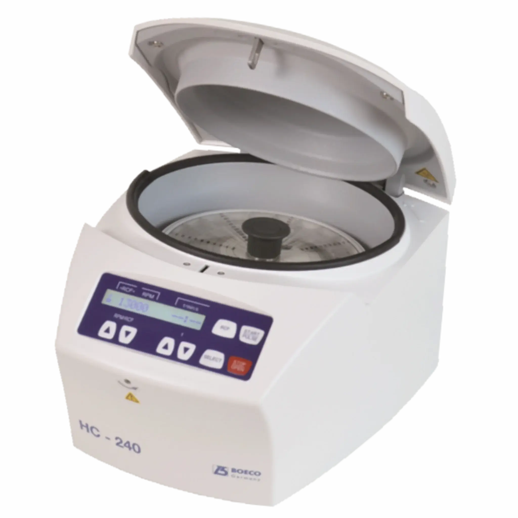 Centrífuga microhematocritos con rotor para 24 capilares standard con tapa. Mod. HC-240. Marca Boeco - Alemania. Equipos de Laboratorio