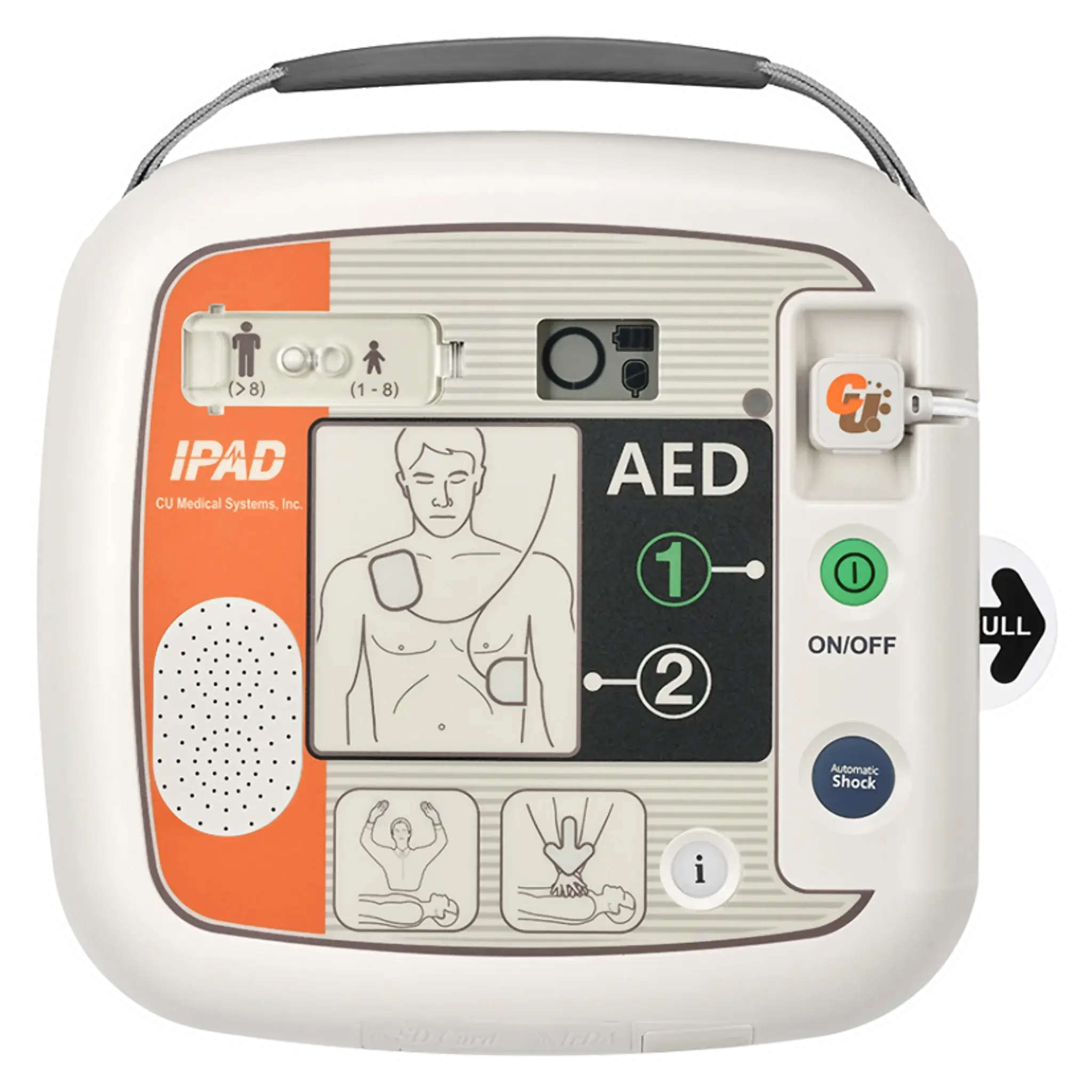 Desfibrilador DEA Automático. Mod. SP1. Marca CU Medical Systems. Equipos Médicos