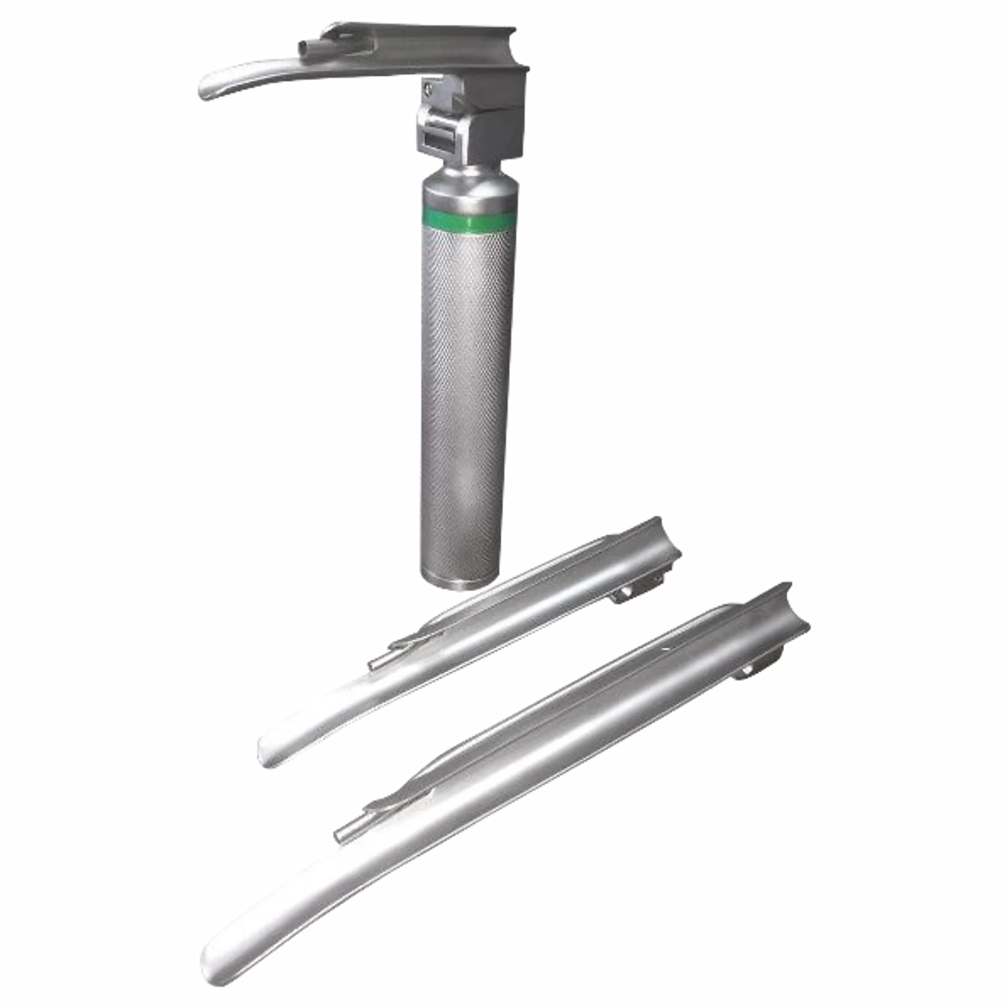 Laringoscopio Miller - fibra óptica compuesto de hojas N°1-2-3. Equipos Médicos