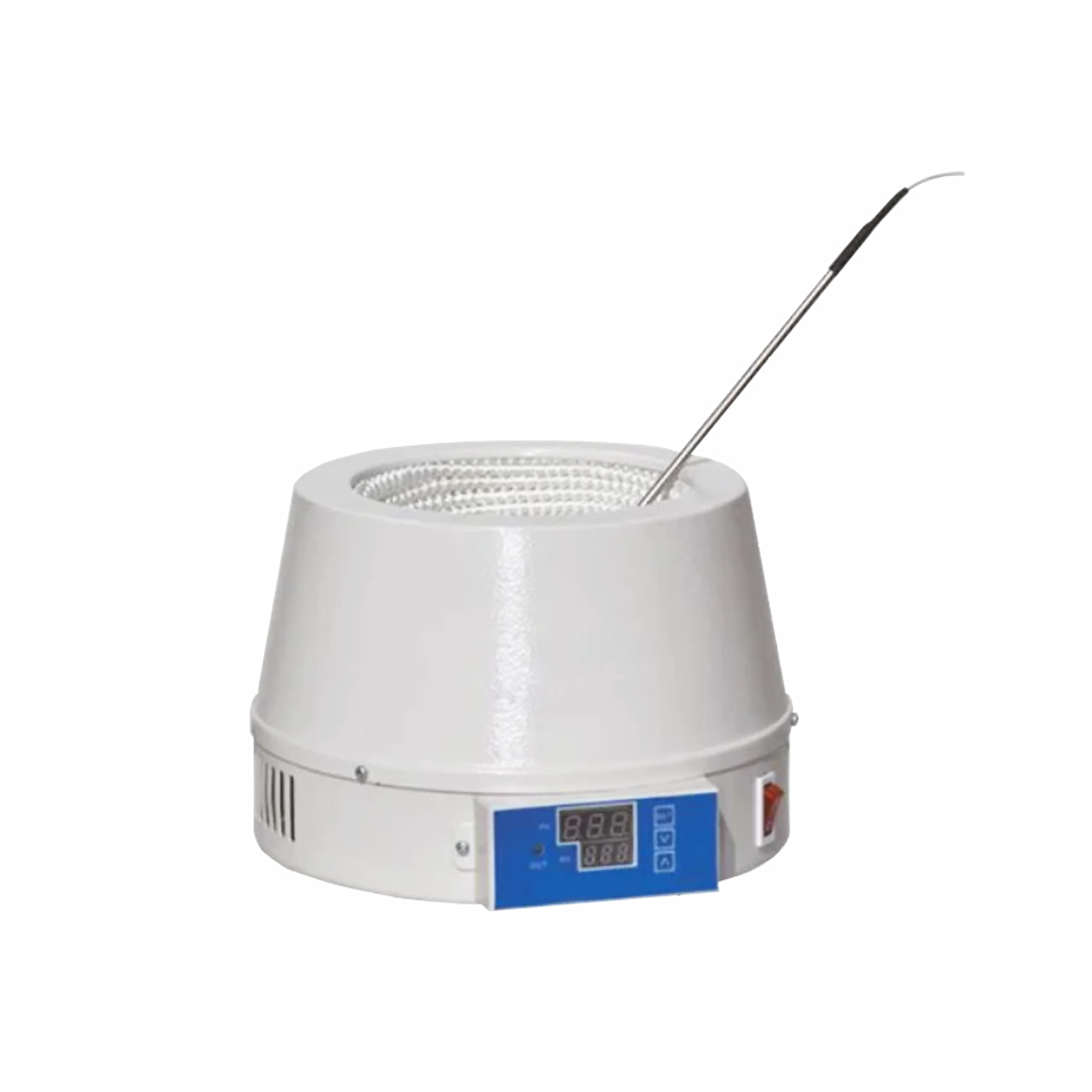 Manto calefactor digital 500ml. con regulación de temperatura hasta 350ºC aprox. 200W. Marca Belltronic. Equipos de Laboratorio