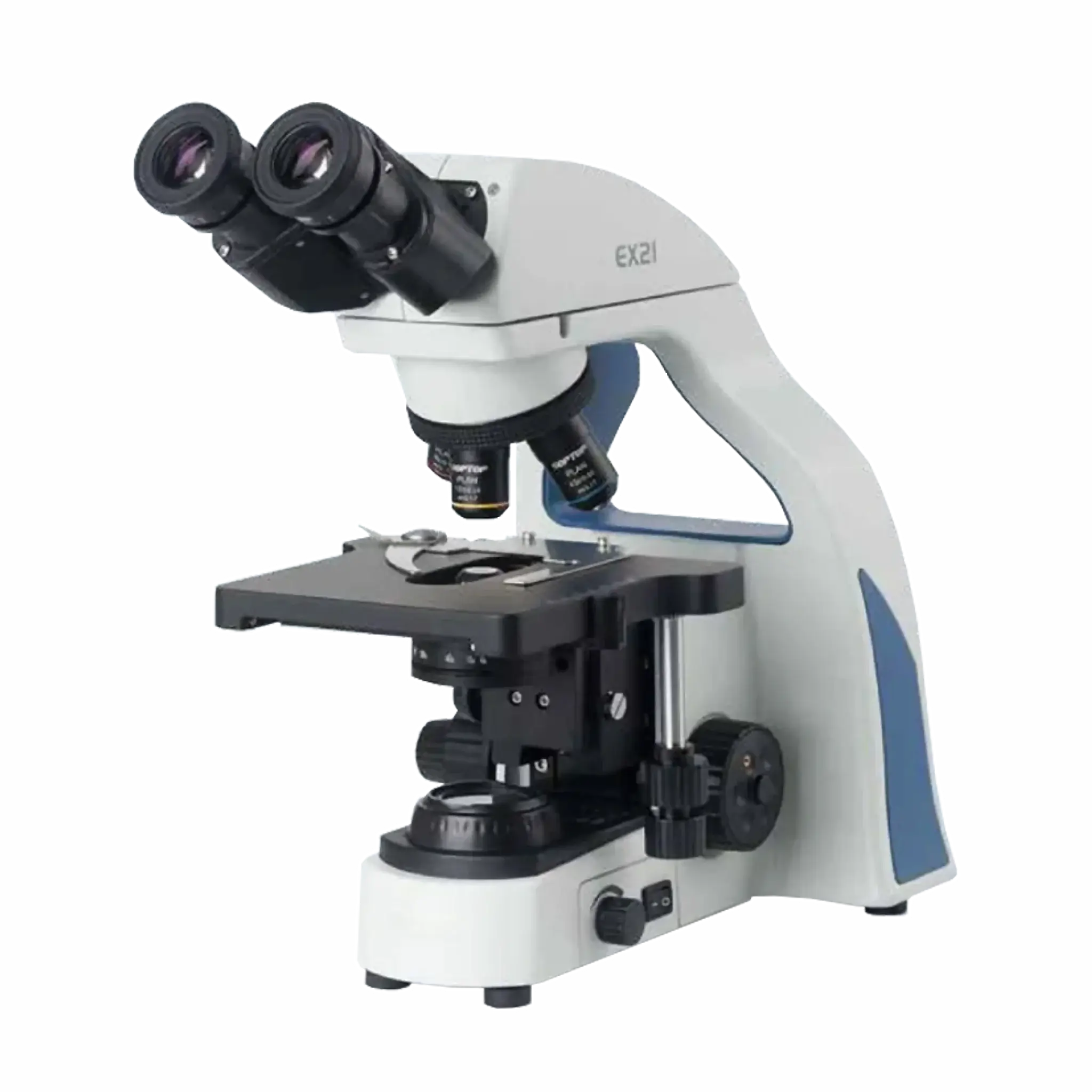 Microscopio biológico trinocular planacromático ocular 4X-10X-20X-40X a 100X - cabezal Siedentopf. Mod. EX21. Marca Sunny Optical. Equipos de Laboratorio