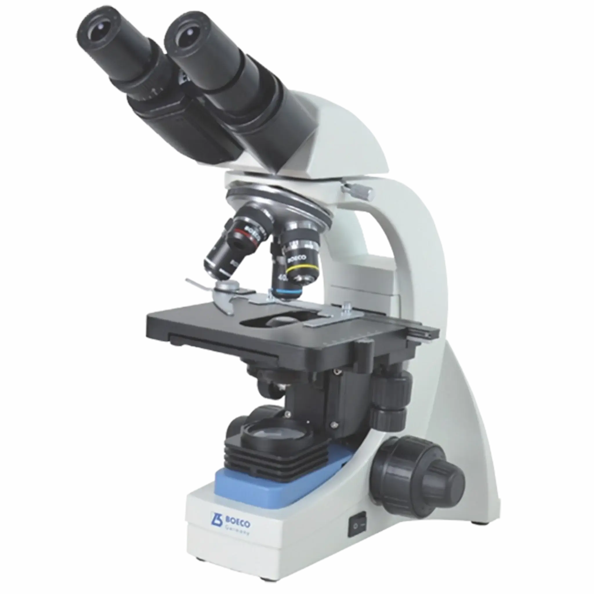 Microscopio binocular acromático 4X-100X. Mod. BM-120/AC. Marca Boeco - Alemania. Equipos de Laboratorio