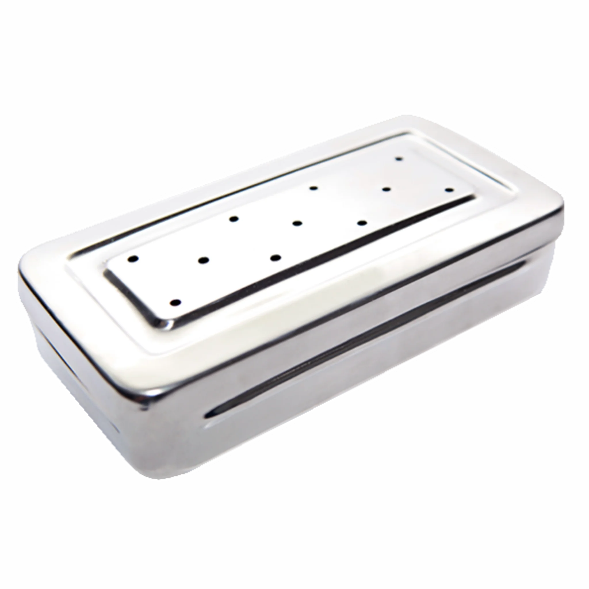 Caja Acero Inoxidable Perforada. Instrumental Quirúrgico