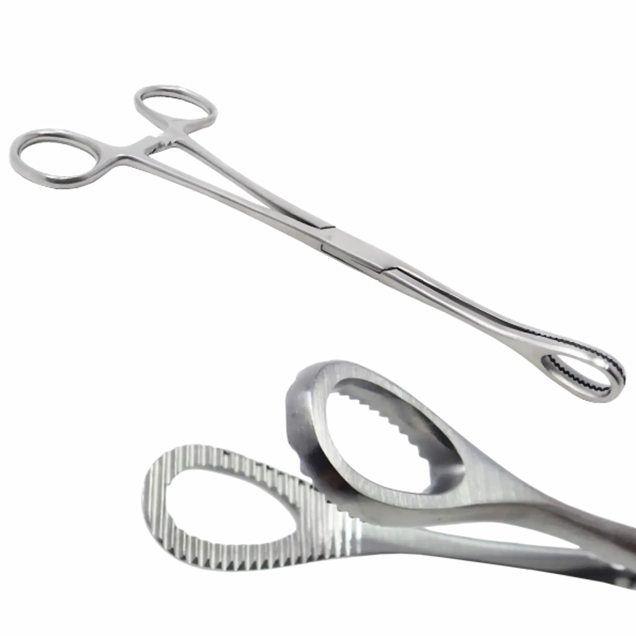 Pinza Foerster Estriada Recta. Instrumental Quirúrgico