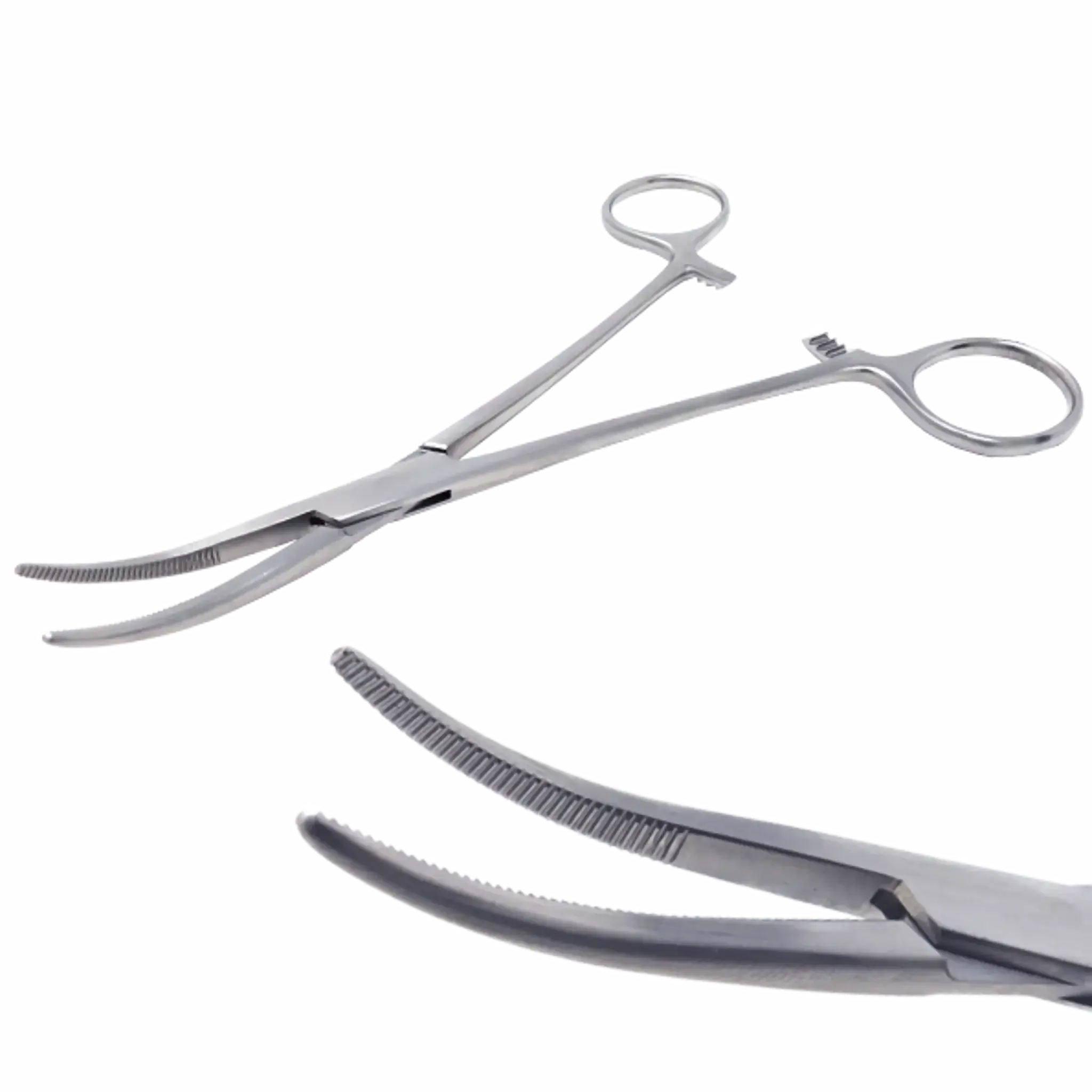 Pinza Kelly Curva. Instrumental Quirúrgico