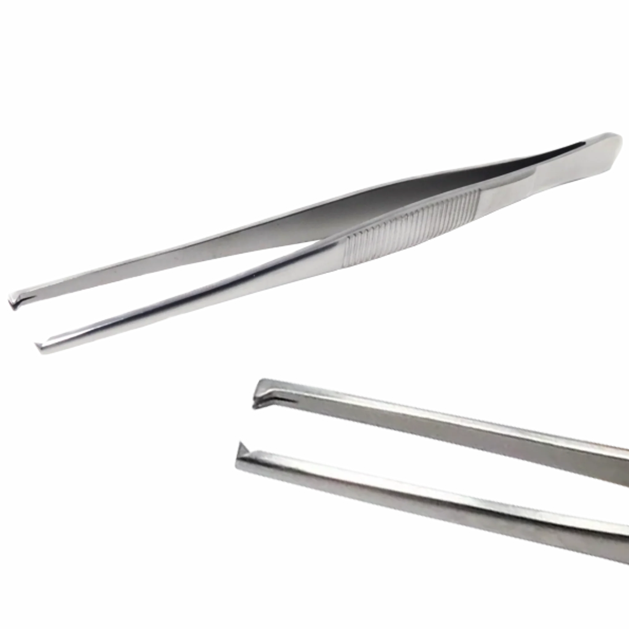 Pinza Quirúrgica Recta - 1 x 2 - Diente De Ratón. Instrumental Quirúrgico