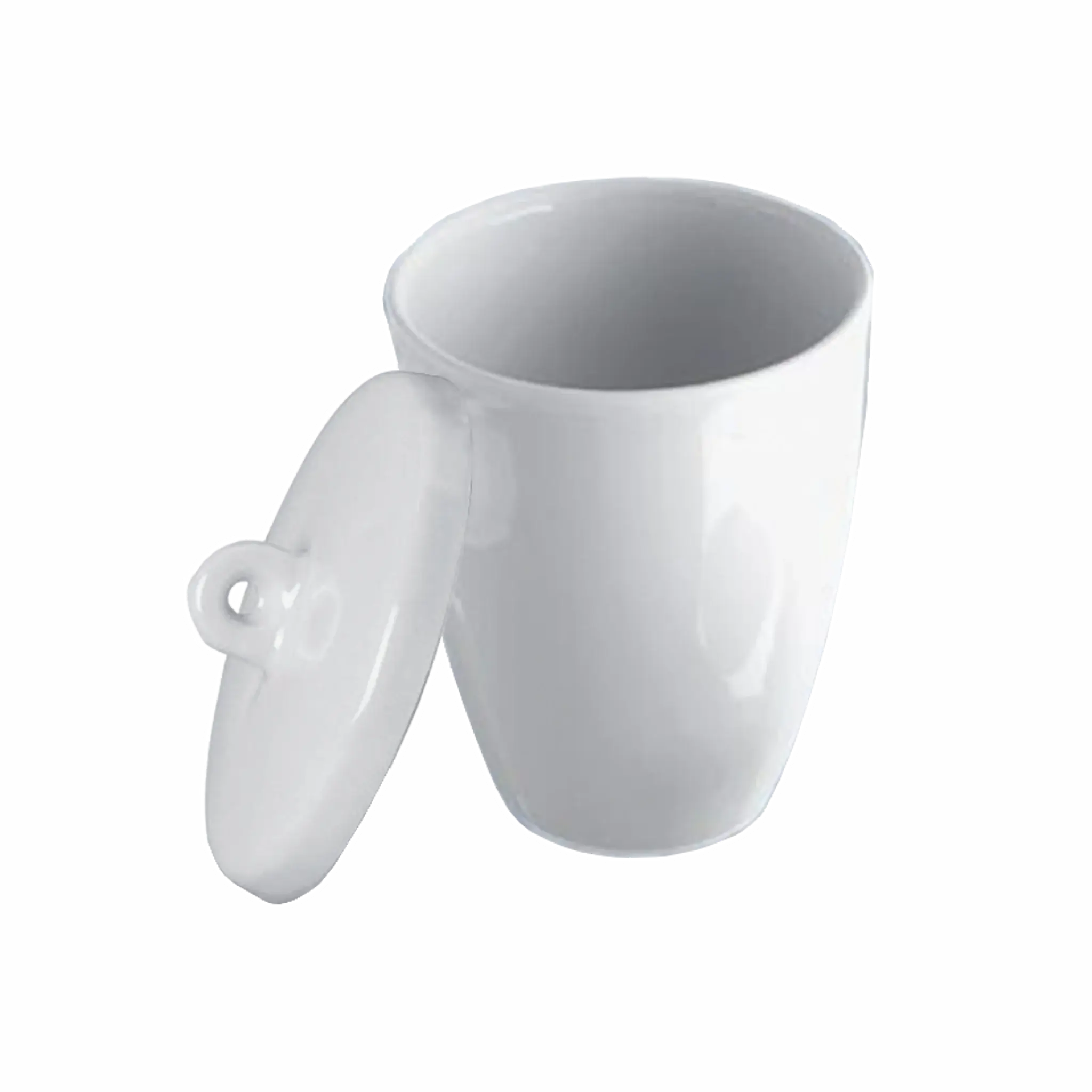 Crisol de Porcelana con Tapa. Insumos de Laboratorio