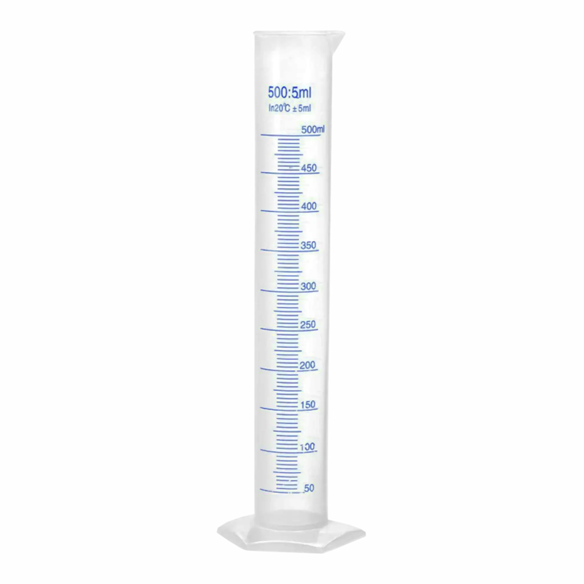 Probeta de Polipropileno Graduada de 500ml. Insumos de Laboratorio