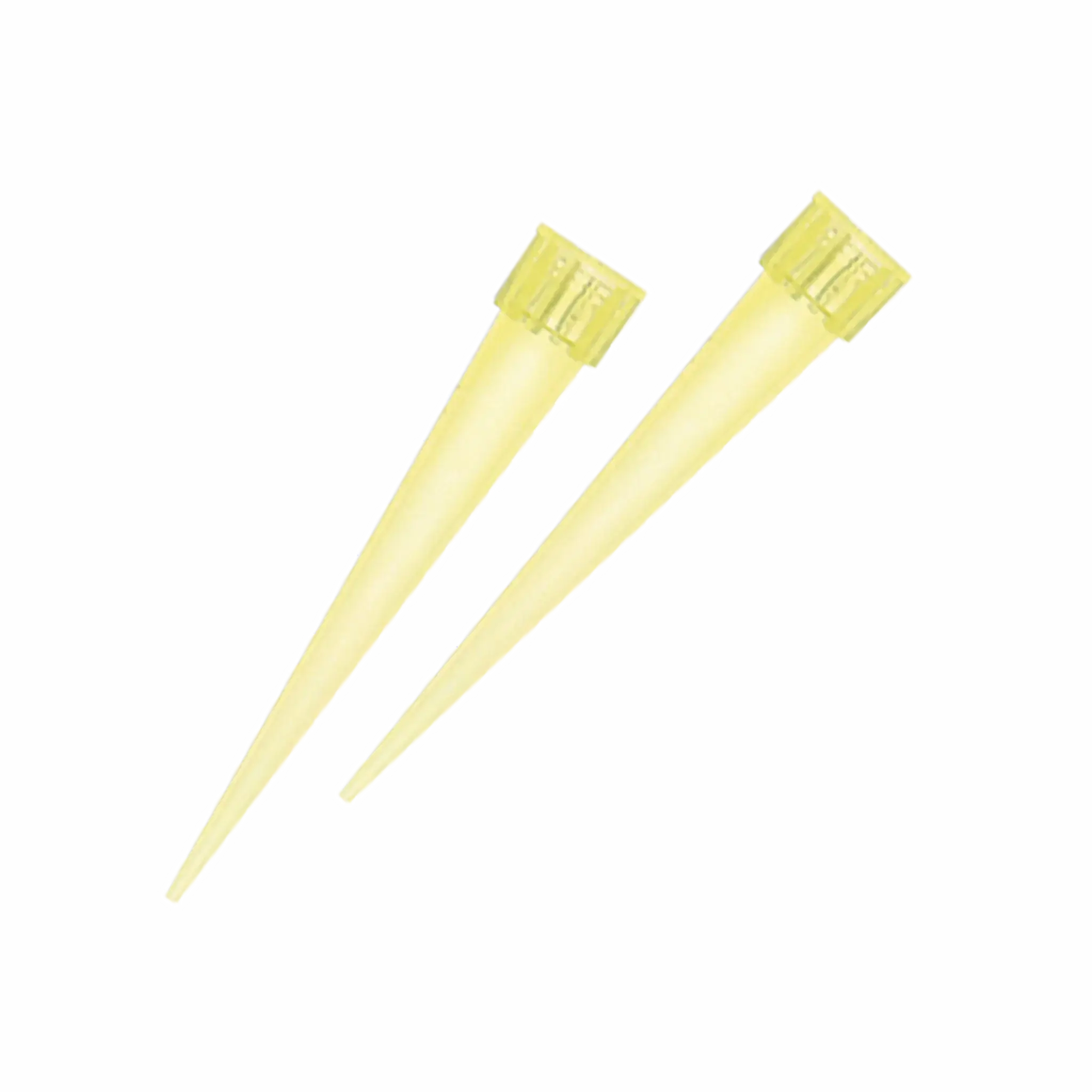 Puntas Amarillas para Micropipetas - Sin Corona 1-200 ul. Insumos de Laboratorio