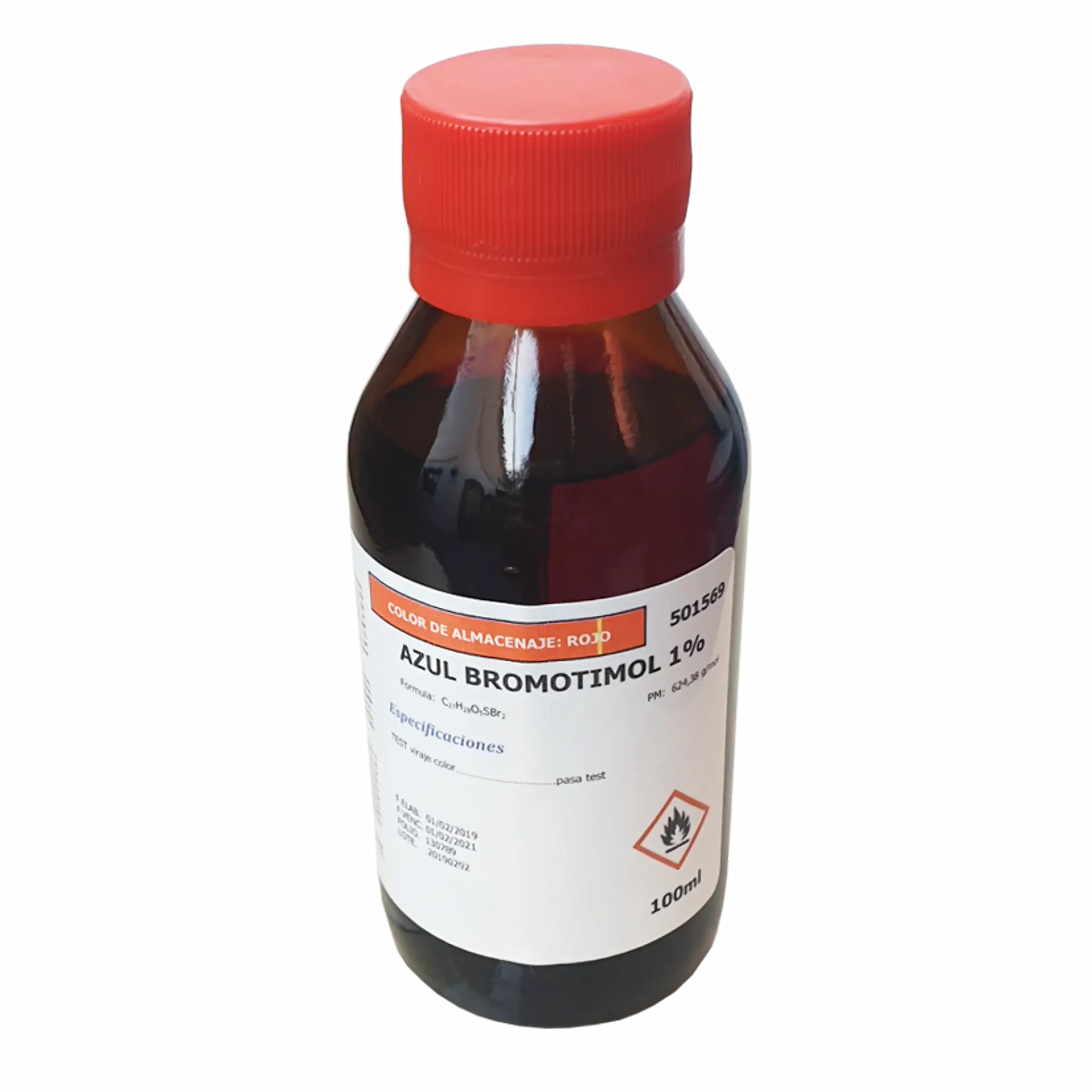 Azul de Bromotimol 1%. Insumos de Laboratorio