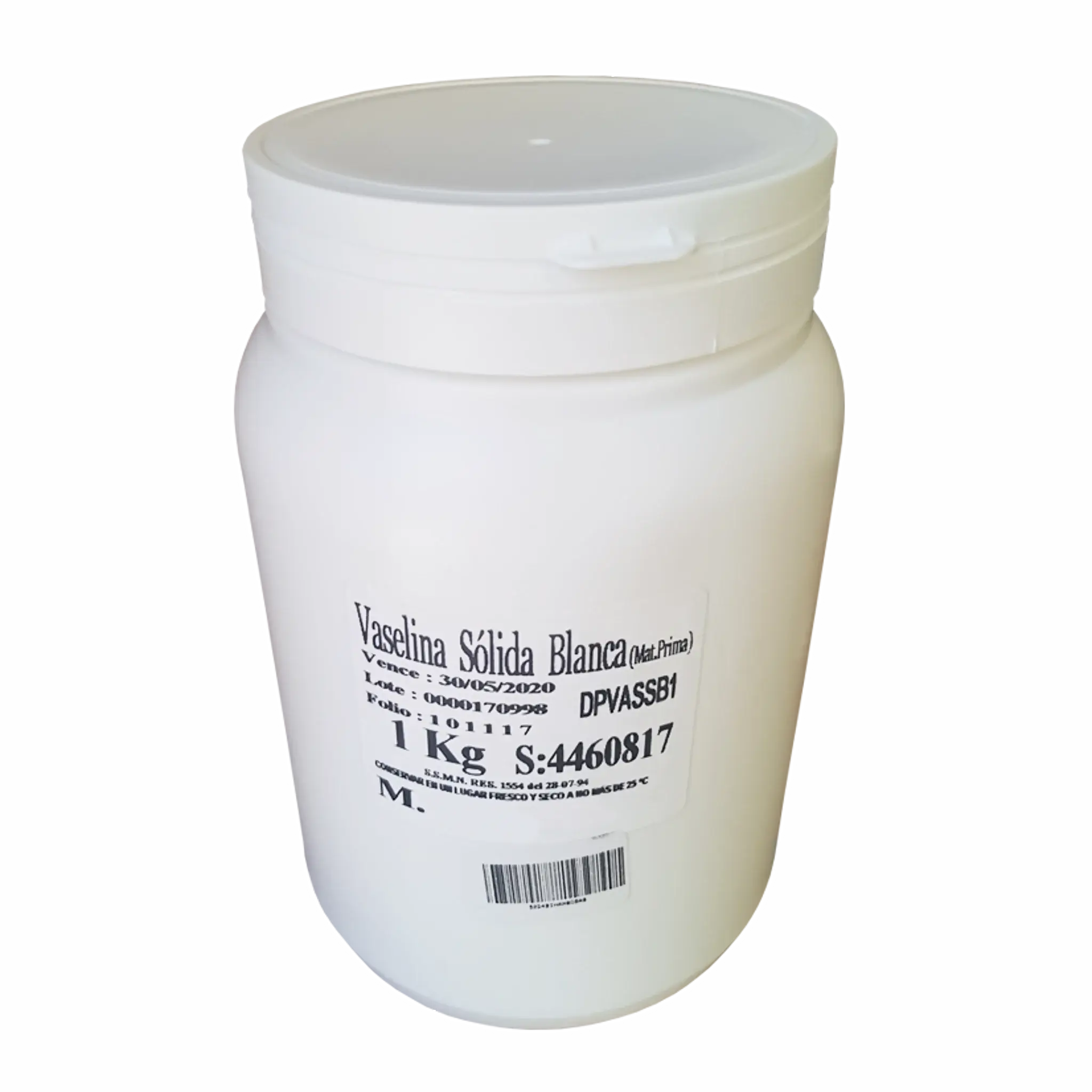 Vaselina Sólida Kilo. Insumos de Laboratorio