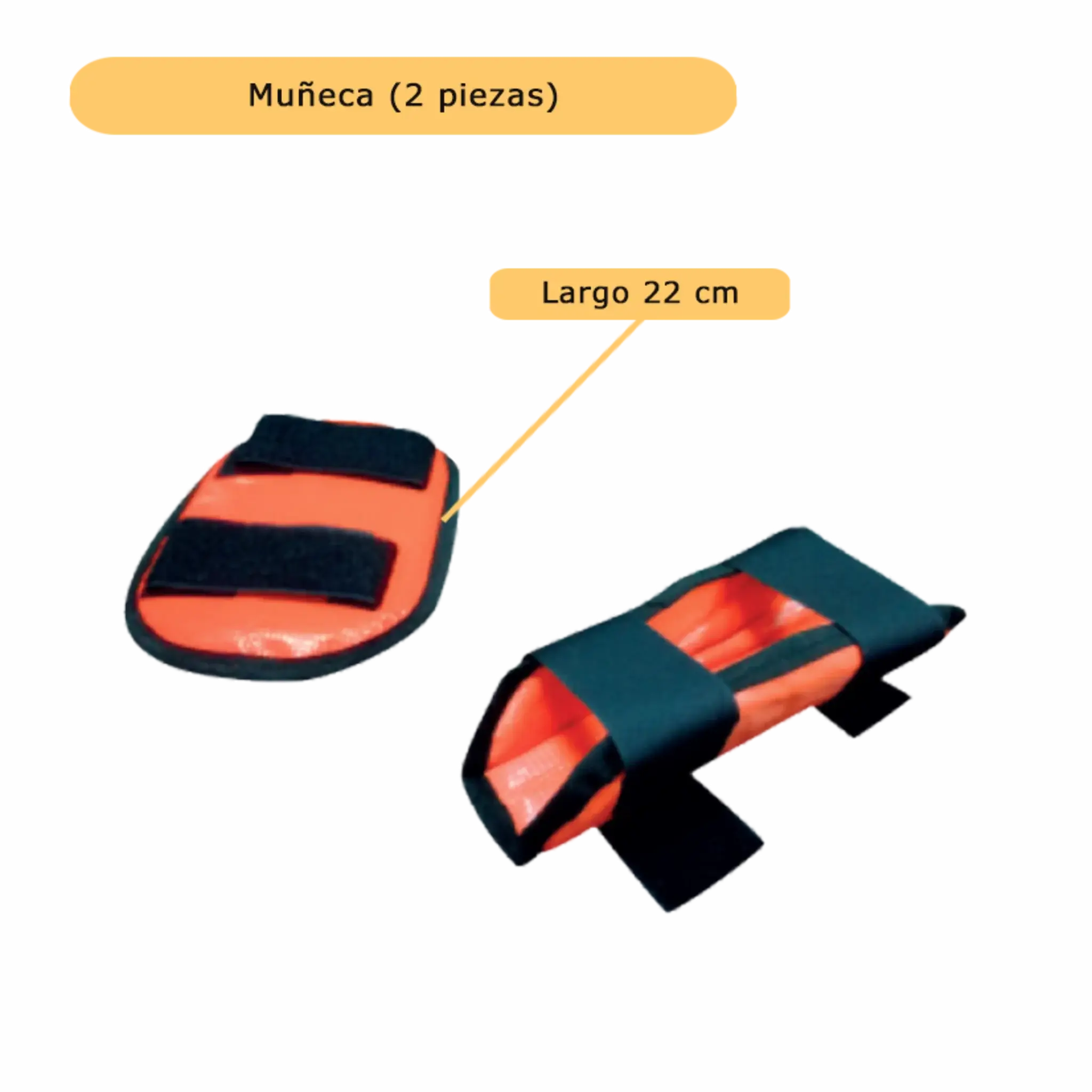 Férula Semirrígida - inlcuye bolso 5 piezas, permite Rayos X pediátrico. Rescate y Emergencias