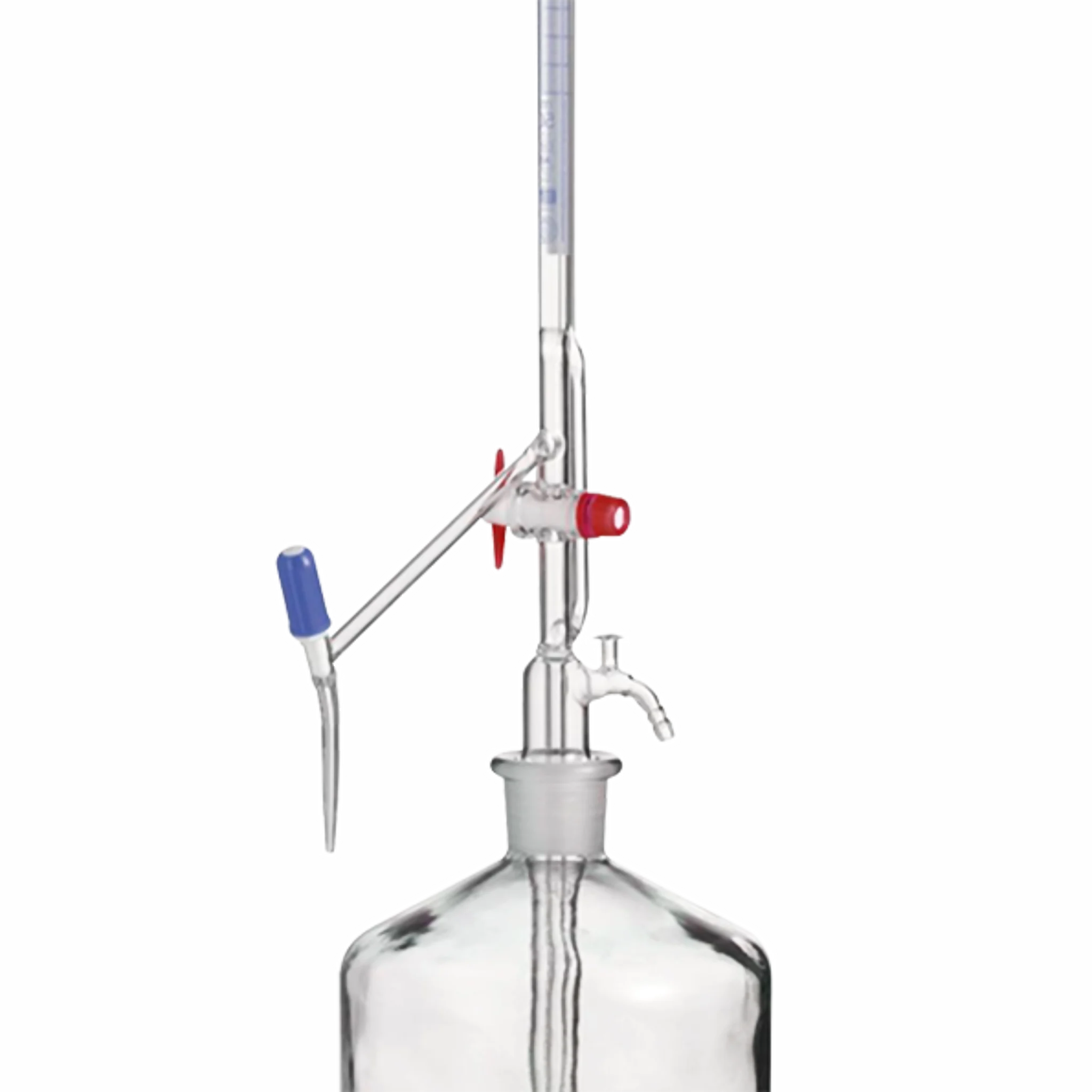 Bureta automática con 2 llaves de PTFE. DWK-Boeco. Insumos de Vidrio para Laboratorio