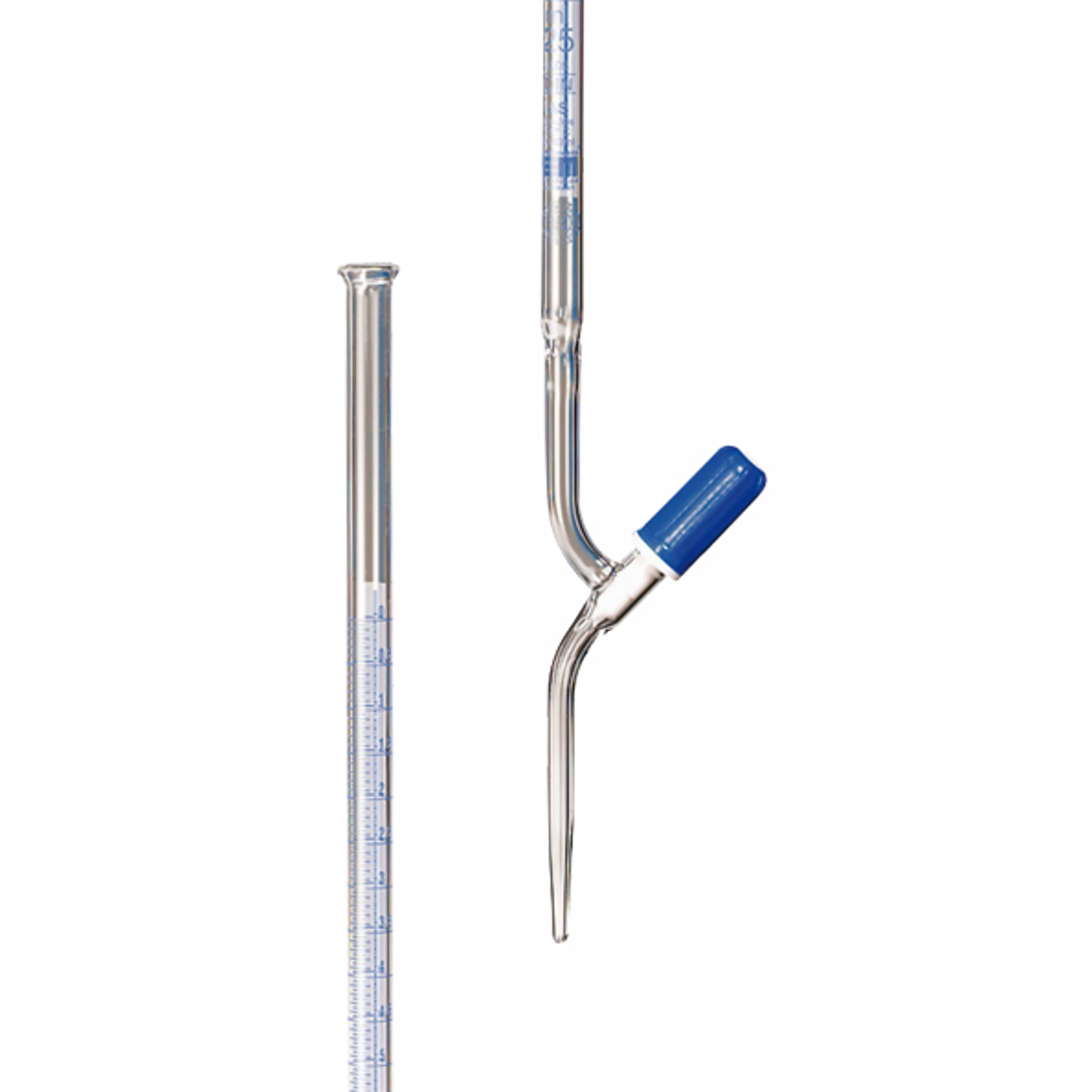 Bureta recta llave de teflón. Glassco. Insumos de Vidrio para Laboratorio