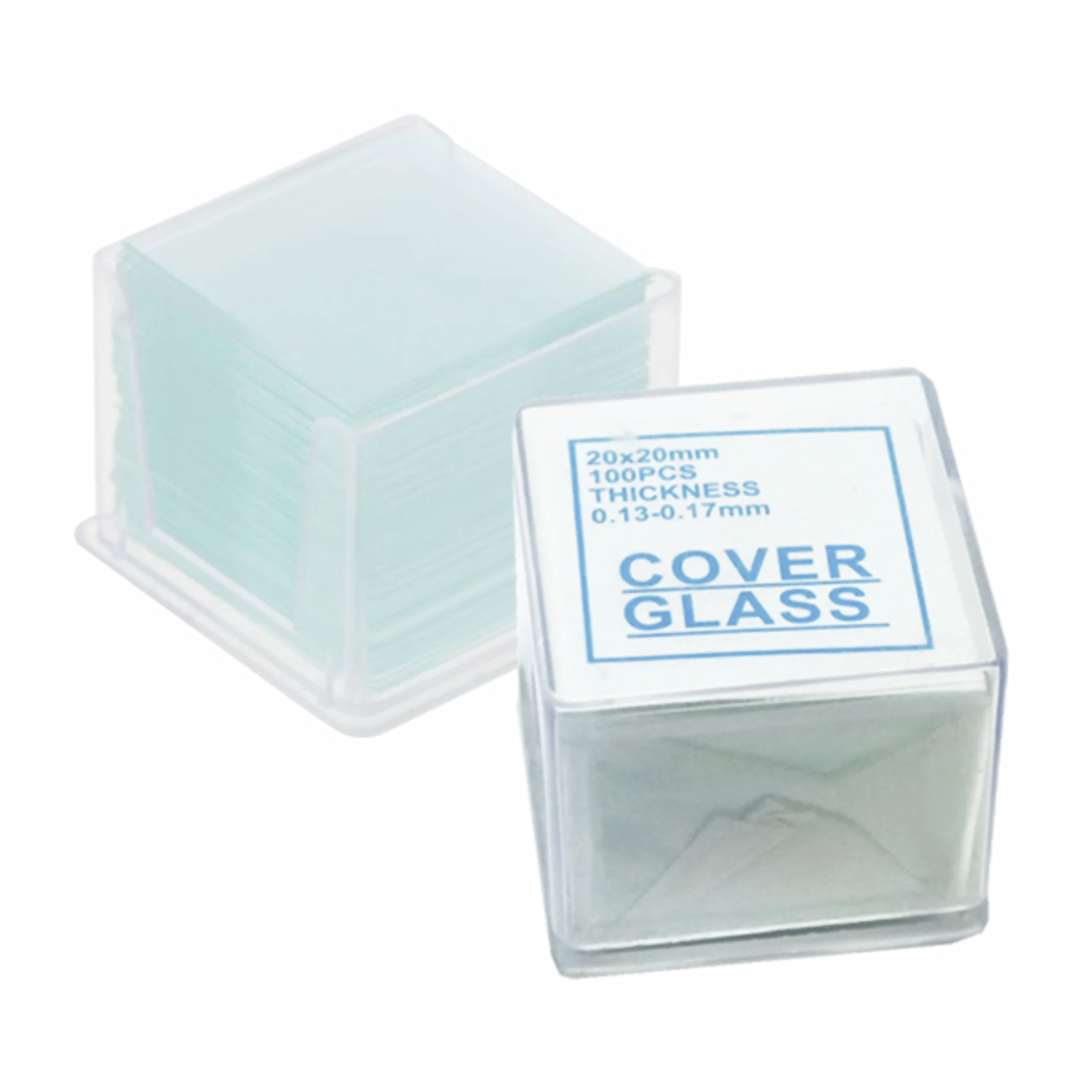 Cubre objetos 20 x 20 mm. Insumos de Vidrio para Laboratorio