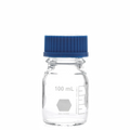 Frasco Graduado 100 ml. con tapa rosca. JLB-WS Labs. Insumos de Vidrio para Laboratorio
