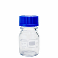 Frasco Graduado 100 ml. con tapa rosca azul. Boeco. Insumos de Vidrio para Laboratorio