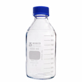 Frasco Graduado 1000 ml. con tapa rosca azul. Boeco. Insumos de Vidrio para Laboratorio