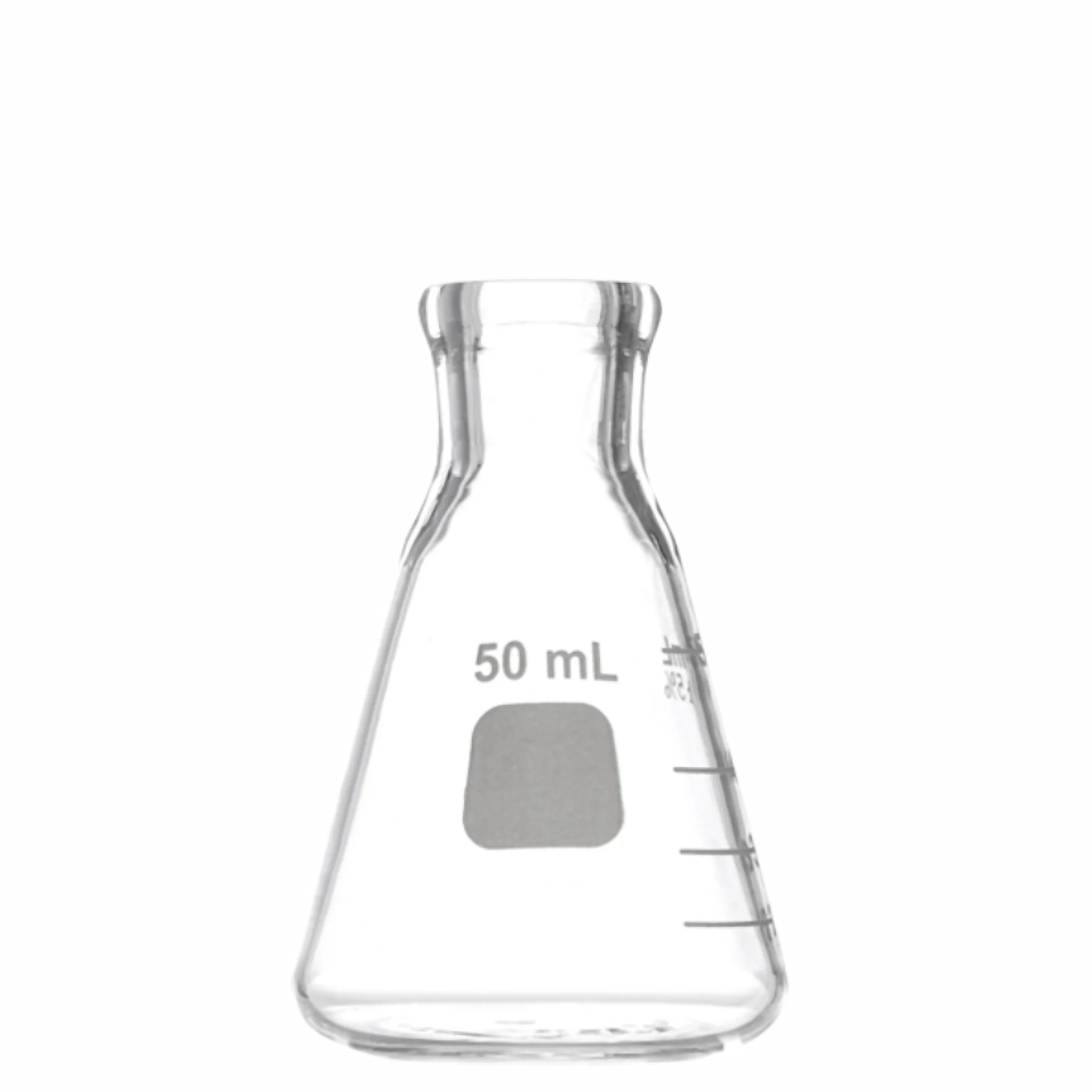 Matraz erlenmeyer 50ml. graduado. WS Labs. Insumos de Vidrio para Laboratorio
