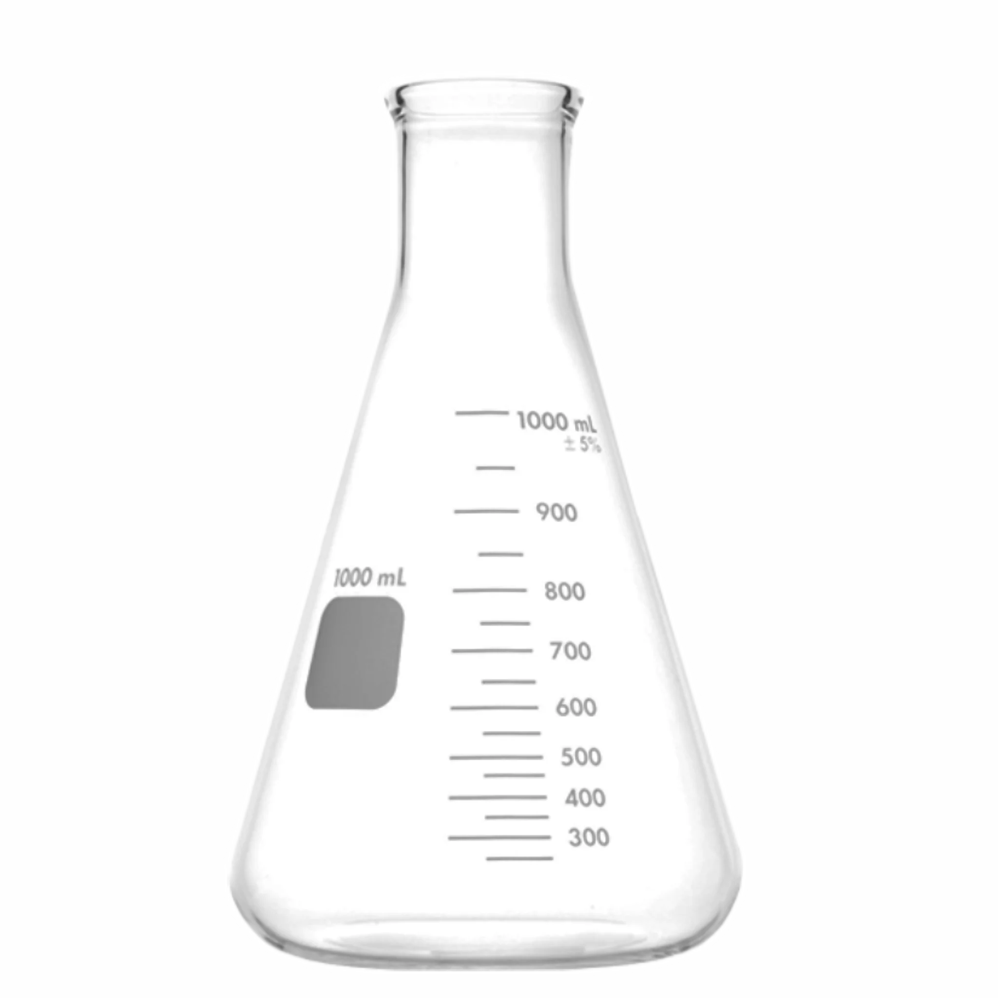 Matraz erlenmeyer 1000ml. graduado. WS Labs. Insumos de Vidrio para Laboratorio