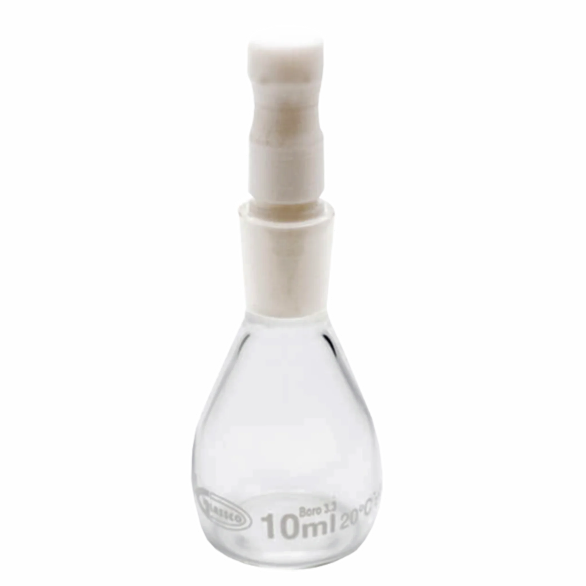 Picnómetro calibrado 10ml. Sin termómetro. Insumos de Vidrio para Laboratorio