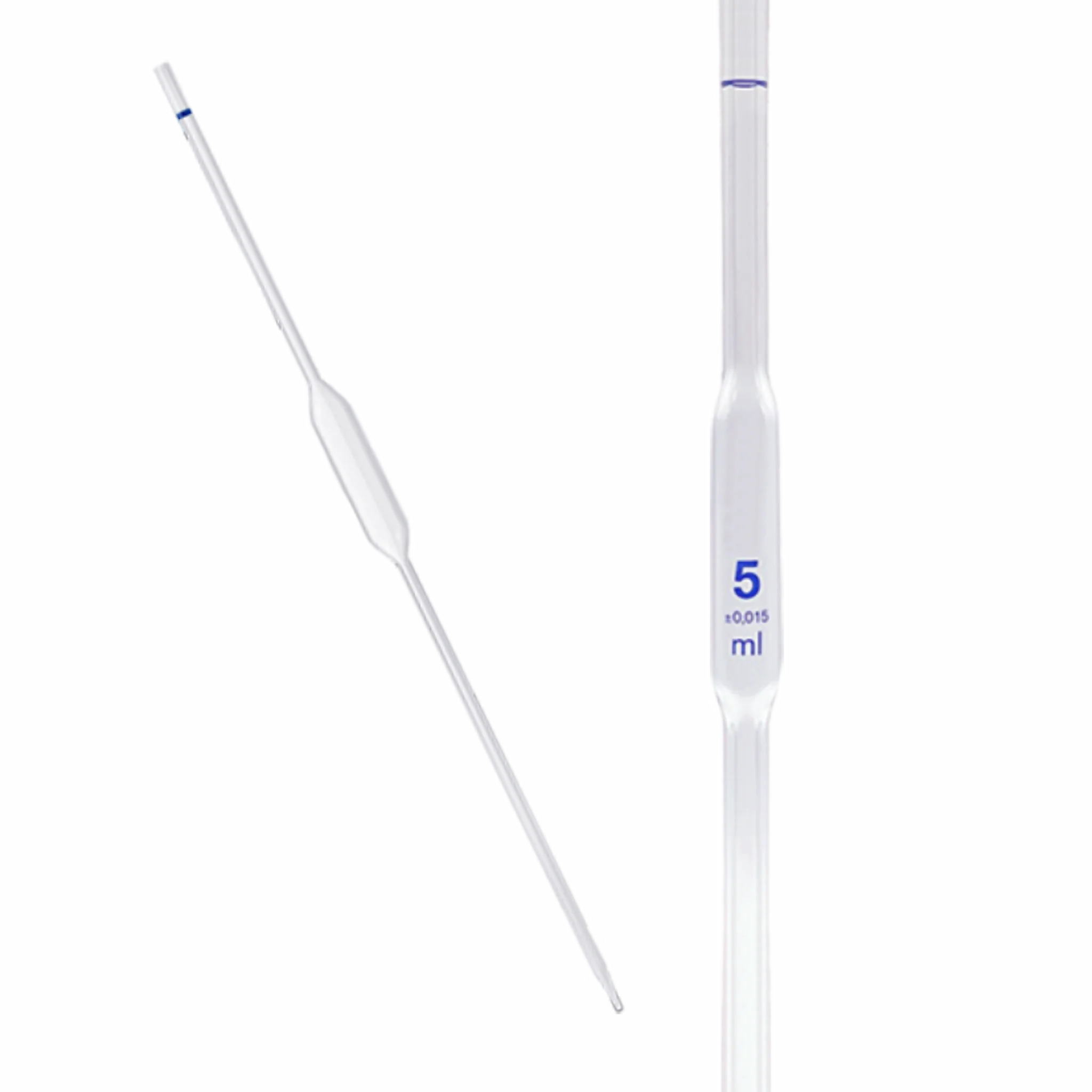 Pipeta volumétrica 5ml. Clase A. HBG-Boeco. Insumos de Vidrio para Laboratorio