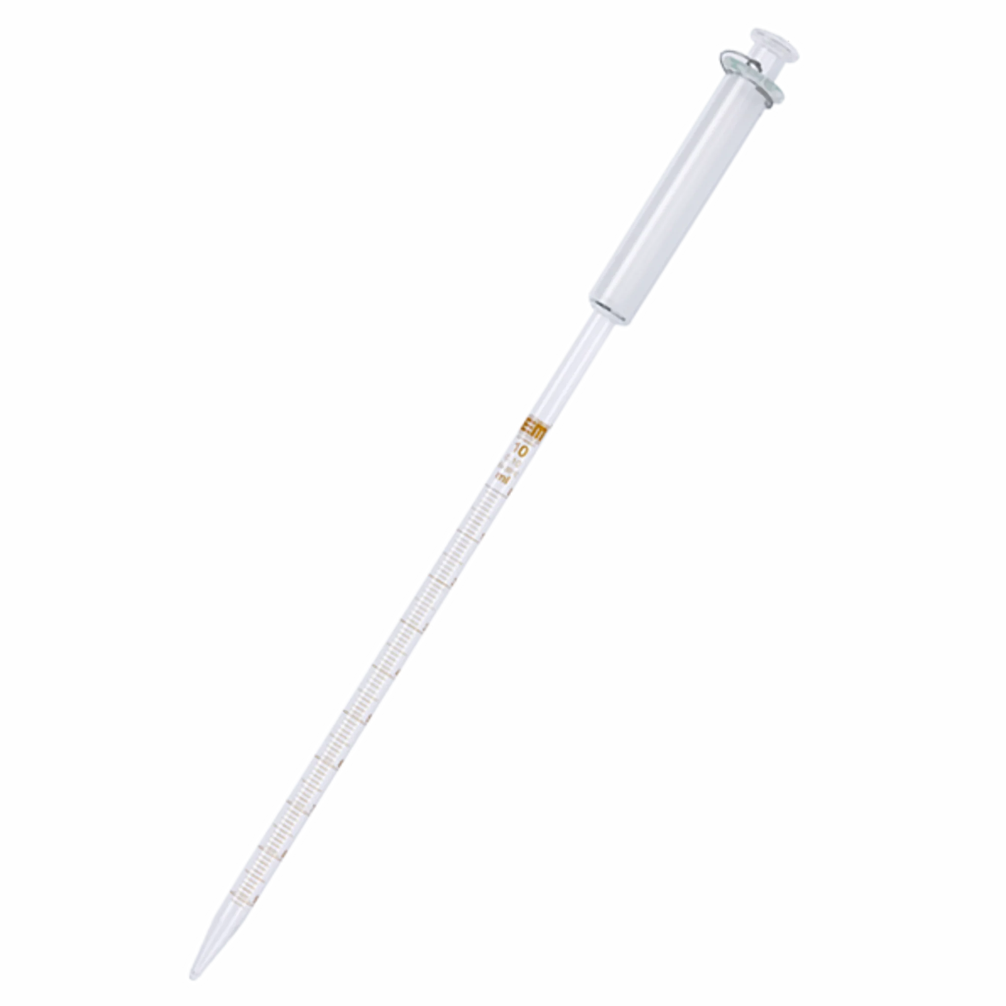 Pipeta graduada con émbolo esmerilado. Insumos de Vidrio para Laboratorio