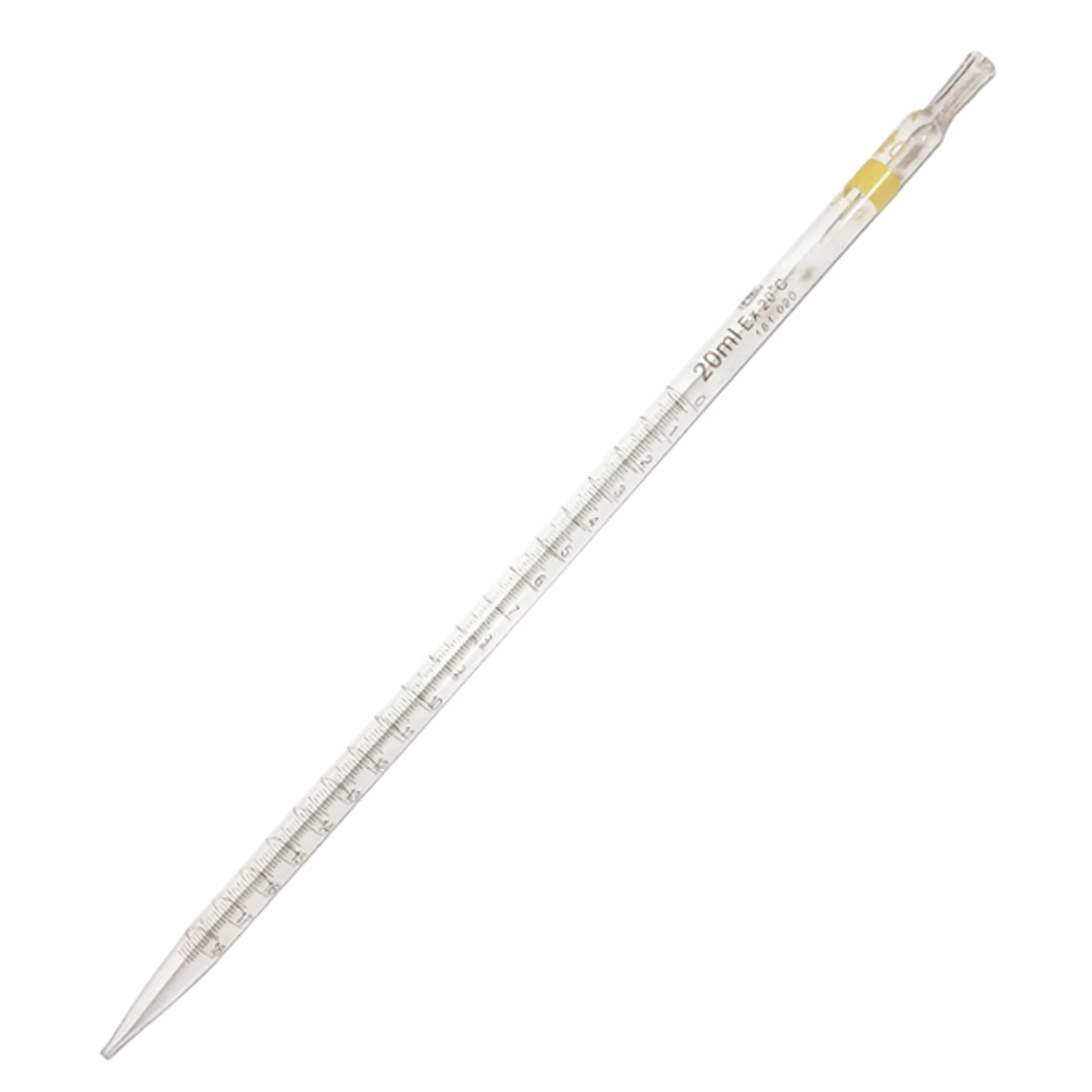 Pipeta graduada parcial 20ml. en 0.1ml. HBG. Insumos de Vidrio para Laboratorio