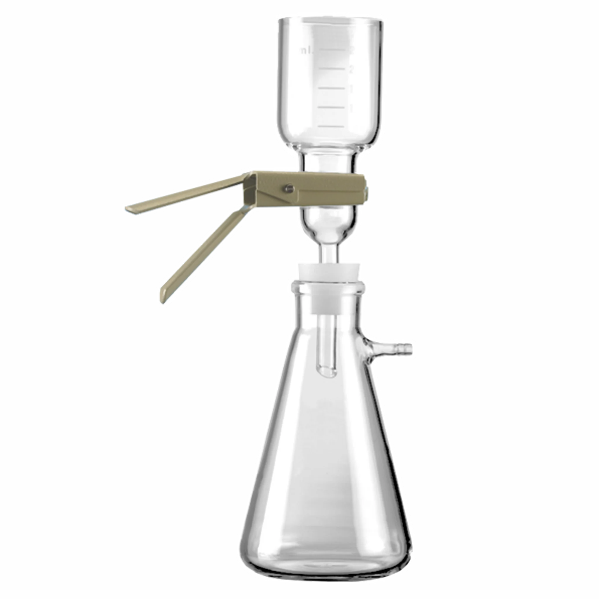 Sistema de filtración de 47mm. kitasato de 1000ml. completo. Insumos de Vidrio para Laboratorio