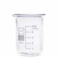 Vaso pp. 5ml. forma baja graduados. DWK. Insumos de Vidrio para Laboratorio