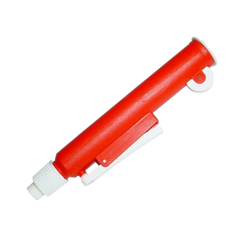 Pipeteador plástico Rojo PIPUMP para pipetas hasta de 25 ml. Unidad - Induslab