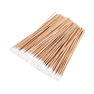 Tórulas de algodón con vástago de madera estéril